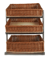 Brotkorb-Etagere 3-stufig breites Modell – Detailansicht 5