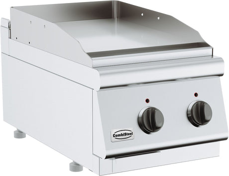 Elektrische Grillplatte BASE 700 / Chrom glatt / 400 mm / 3,6 kW / 400 V / Combisteel – elektrische Grillplatte für Gastronomie