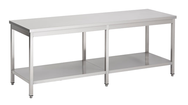 Arbeitstisch mit Grundboden 2500 × 800 mm von Combisteel