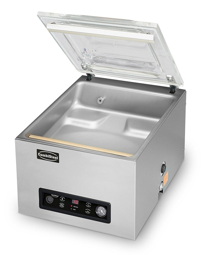 Kammer-Vakuumierer / Smooth 42 Xl / Schweißleiste 420 mm / Pumpe 16 m³/h / Tischgerät / Combisteel