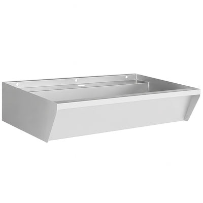 Edelstahl-Handwaschbecken / 600 × 360 × 135 mm / 1 Armaturplatz / Combisteel