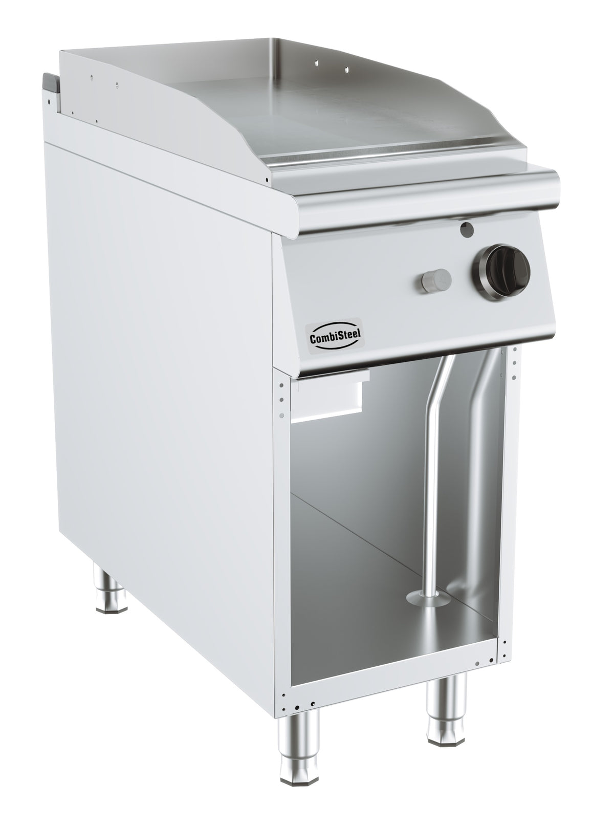Gas-Grillplatte BASE 900 / Glatt / 400 mm / 9 kW / Freistehend / Combisteel – professionelle Gas-Grillplatte für Gastronomie