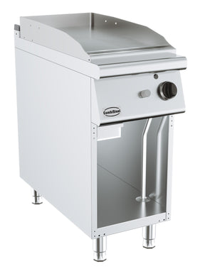 Gas-Grillplatte BASE 900 / Glatt / 400 mm / 9 kW / Freistehend / Combisteel – professionelle Gas-Grillplatte für Gastronomie