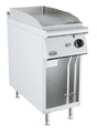 Gas-Grillplatte BASE 900 / Glatt / 400 mm / 9 kW / Freistehend / Combisteel – professionelle Gas-Grillplatte für Gastronomie