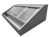 Wandhaube / mit Motor / 1600 × 900 × 450 mm / Combisteel
