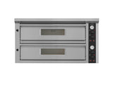 Elektrischer Combisteel Pizzaofen mit 2 Backkammern für 2 × 6 Pizzen Ø 33 cm