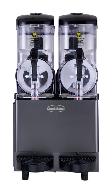 Slush-Maschine / 2 × 12 L / Schwarz / 490 × 570 × 945 mm / Combisteel