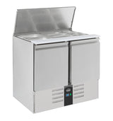 Saladette / 2 Türen / 2,5x 1/1 GN / 230 L netto / Combisteel
