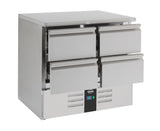 Kühltisch / 4 Schubladen / 257 L / Combisteel