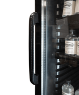 Kühlschrank 1 Glastür Schwarz 400 Liter