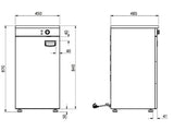 Teller-Wärmeschrank / 450 mm breit / 1 Tür / 45-60 à 32cm diameter Teller / +30 bis +85 °C / 0,8 kW / Combisteel