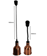 Hänge-Wärmelampe / CH-01 / Messing / Ø 175 mm / 0,25 kW / 230 V / Combisteel