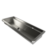 Edelstahl-Handwaschbecken / 1200 mm breit / 2 Armaturplätze / Combisteel