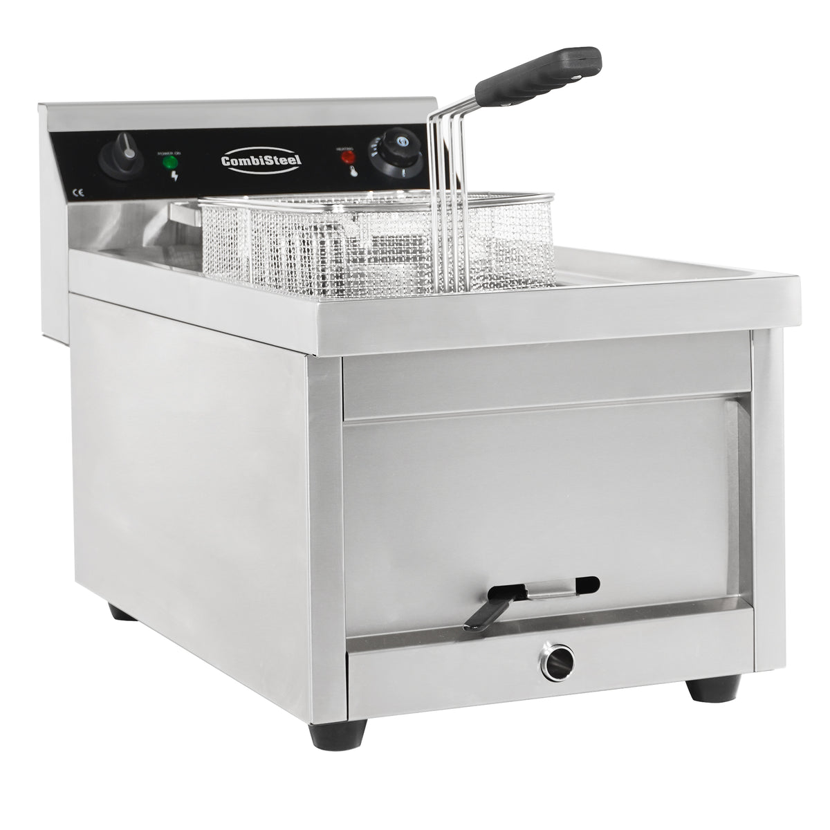 Elektrische Tischfritteuse 1 × 12 L / 6 kW / Combisteel