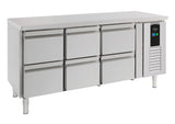 Kühltisch / 700 Serie / Energy Line / 6 Schubladen / 291 L / Combisteel