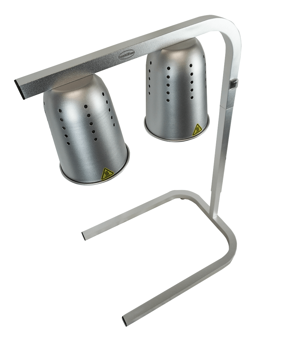 Tisch-Wärmelampe / 2 Lampen / Silber / 0,5 kW / 230 V / Combisteel