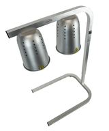 Tisch-Wärmelampe / 2 Lampen / Silber / 0,5 kW / 230 V / Combisteel
