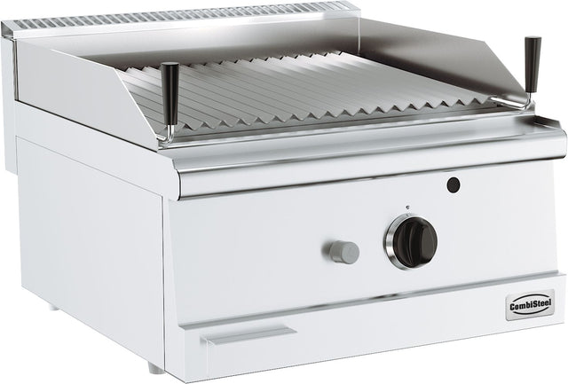 Gas-Lavasteingrill BASE 600 / 600 mm / 8,5 kW / Tischgerät / Combisteel – für professionelle Gastronomie
