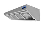 Wandhaube / mit Motor / 2400 × 900 × 450 mm / Combisteel