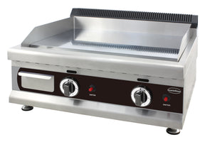 Gas-Grillplatte Propan / Chrom glatt / 650 mm / 6 kW / Combisteel – professionelle Gas-Grillplatte für Gastronomie