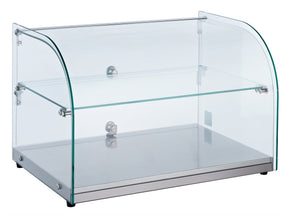 Neutralvitrine 45 L gebogen von Combisteel