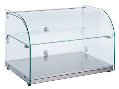 Neutralvitrine / 45 L / gebogen / Combisteel