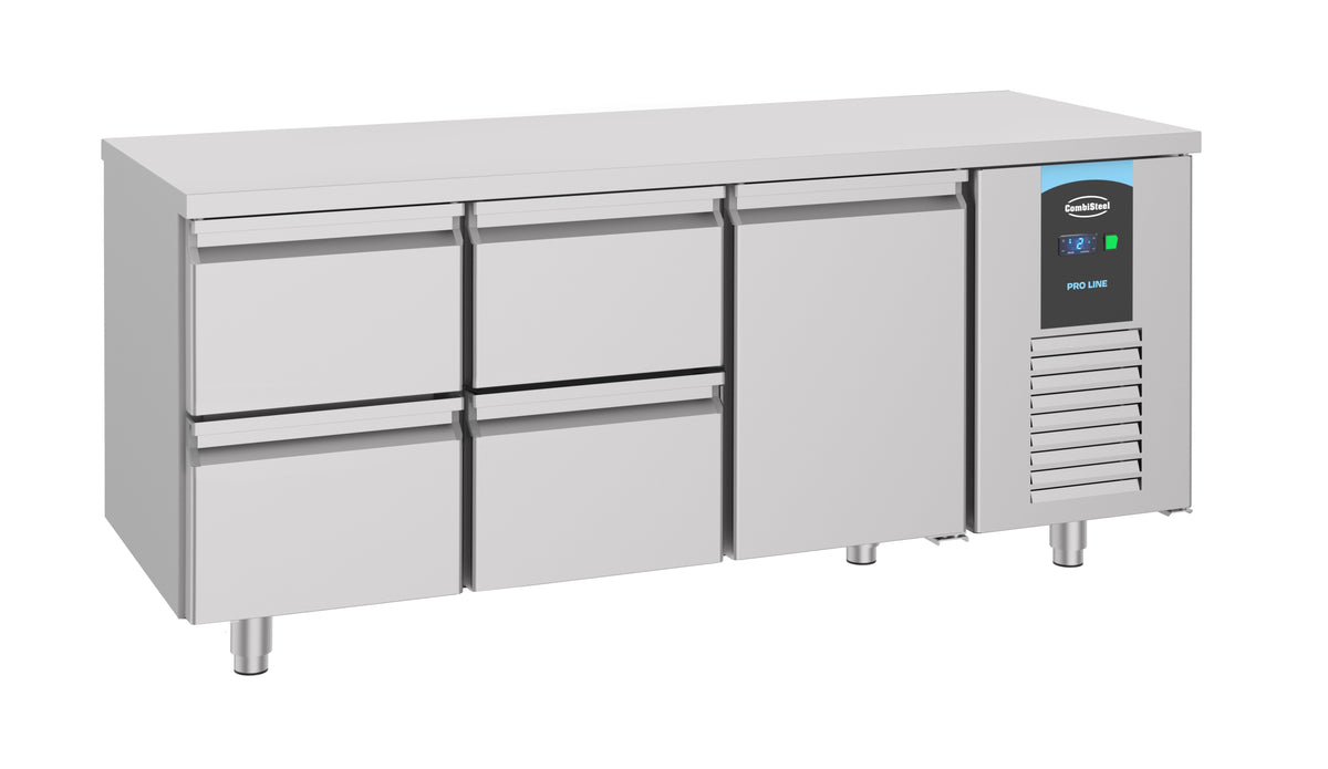 Kühltisch Energy Line / 1 Tür + 4 Schubladen / 474 L / Combisteel