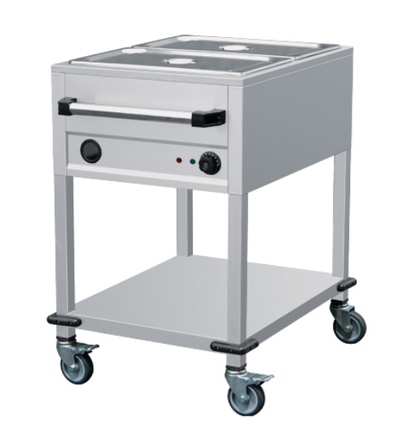 Bain-Marie Wagen / 2 × 1/1 GN / 1,5 kW / Combisteel