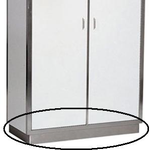 Wandleiste für Vorratsschrank / 680 × 100 mm / Combisteel