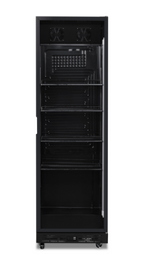 Kühlschrank 1 Glastür schwarz NAP-360