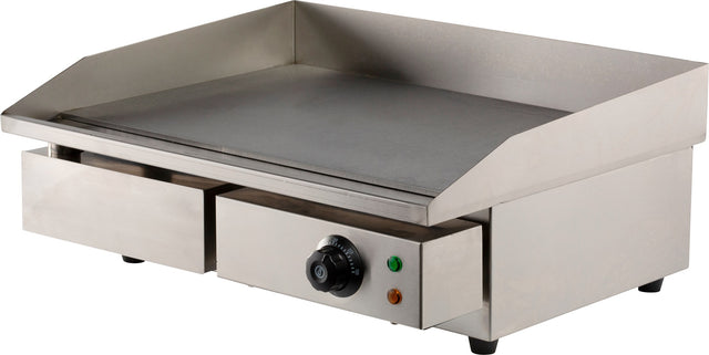 Elektrische Grillplatte / Glatt / 550 mm / 3 kW / 230 V / Combisteel – elektrische Grillplatte für Gastronomie