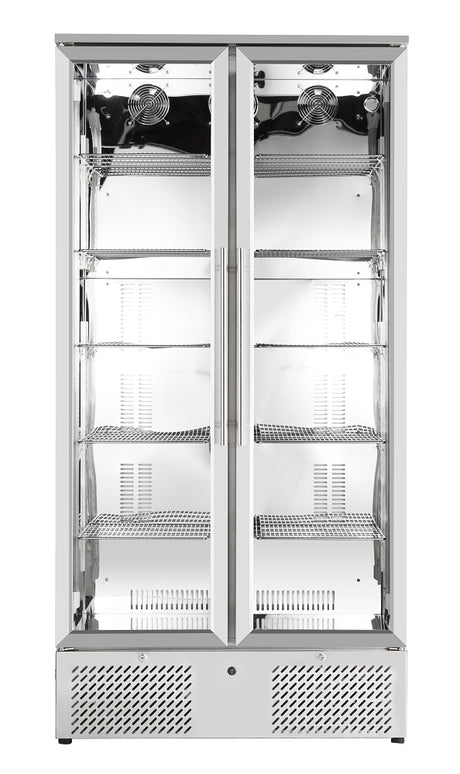 Barkühler / 2 Türen / 458 L / Edelstahl / 900 × 515 × 1820 mm / Combisteel