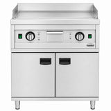 Elektrische Grillplatte ENTRY 700 / Chrom glatt / 800 mm / 8,1 kW / 400 V / Freistehend / Combisteel – elektrische Grillplatte für Gastronomie