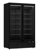 Getränkekühlschrank 1 Glastür Schwarz JDE-1000R BL