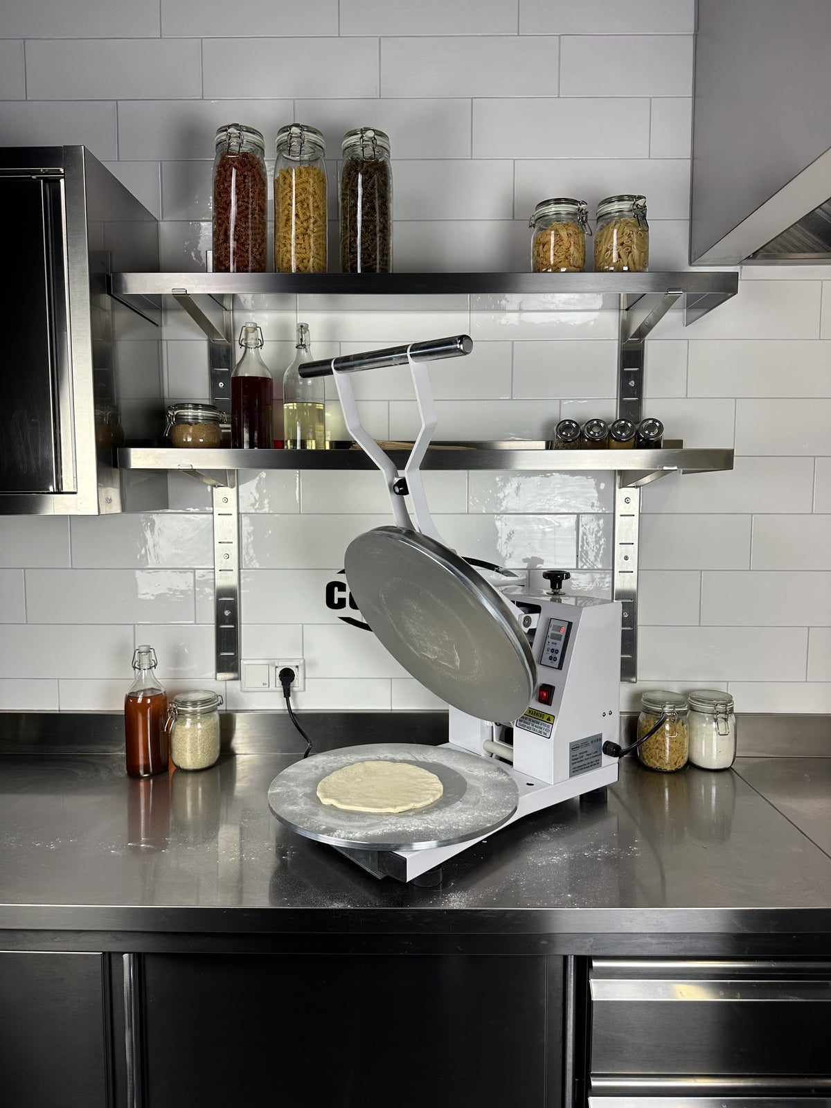 Pizzapresse / Ø 458 mm / 1,2 kW / 470 × 470 × 765 mm / Combisteel