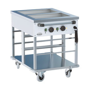 Bain-Marie Wagen 2 × 1/1 GN 2 kW von Combisteel
