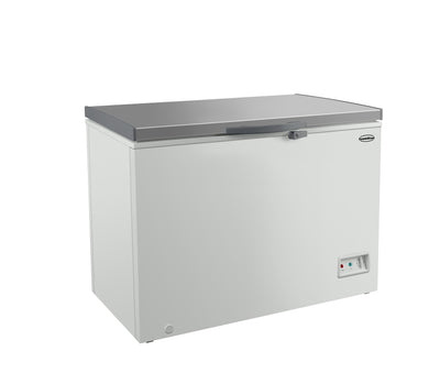 Tiefkühltruhe 302 L mit Edelstahldeckel / Combisteel