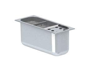 Eisportioniererspülbecken / Einbau / 110 × 270 × 145 mm / 7495.0115 / Combisteel