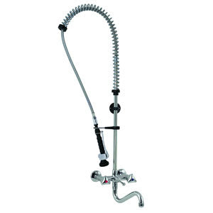 Vorspülbrause / 2-Loch / Wandmodell / Combisteel