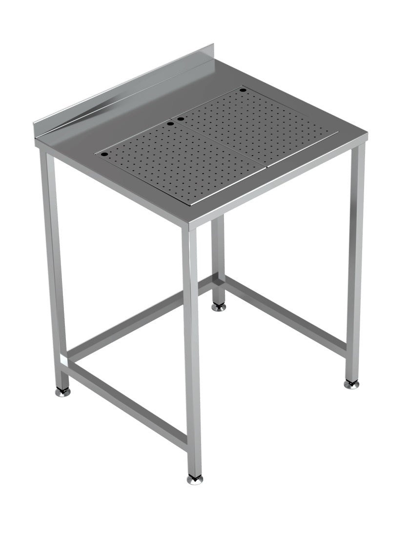 Arbeitstisch mit integrierter Tropfschale 700 × 650 mm von Combisteel