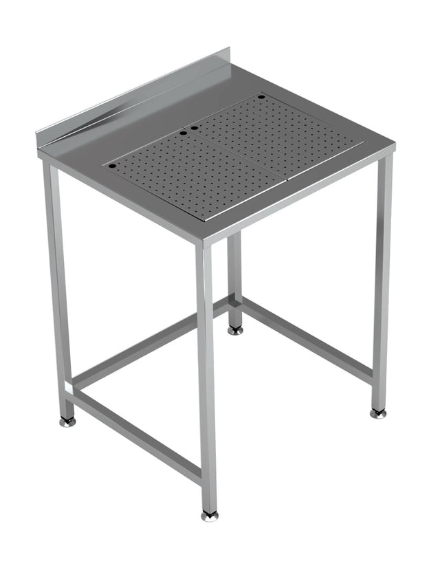 Arbeitstisch mit integrierter Tropfschale 700 × 650 mm von Combisteel