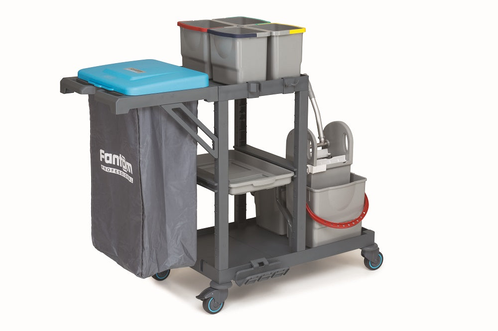 Reinigungswagen / Procart 311 / 1380 × 620 × 1260 mm / Combisteel