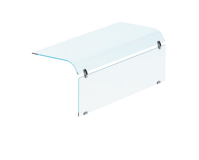Glasaufsatz / einseitig abgerundet / geschlossen / 4/1 GN / 1325 × 515 × 477 mm / Combisteel