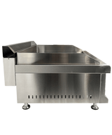 Gas-Grillplatte Propan / Chrom glatt / 800 mm / 6 kW / Combisteel – professionelle Gas-Grillplatte für Gastronomie