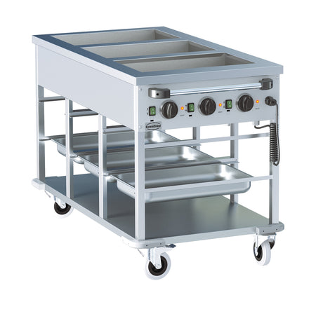 Bain-Marie Wagen 3 × 1/1 GN 3 kW von Combisteel