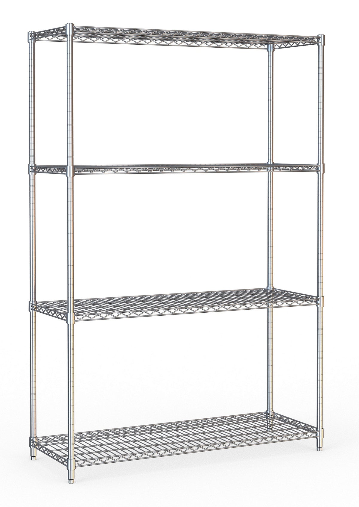 Kühlzellenregal / 4 Ebenen / Chrom / 1200 × 450 × 1800 mm / Combisteel
