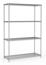 Kühlzellenregal / 4 Ebenen / Chrom / 1200 × 450 × 1800 mm / Combisteel