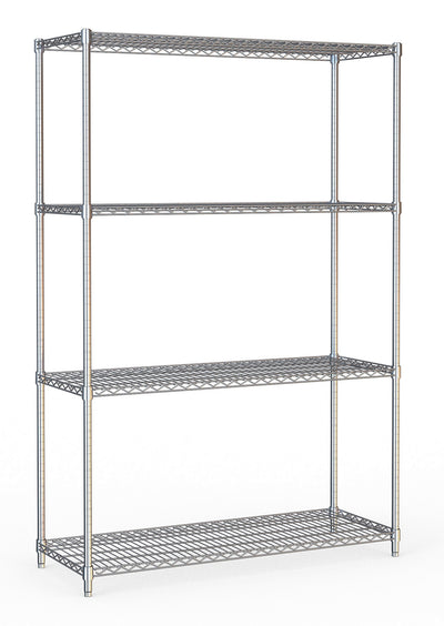 Kühlzellenregal / 4 Ebenen / Chrom / 1200 × 450 × 1800 mm / Combisteel