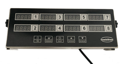Digitaler Küchentimer / DKT-8 / 8 Kanäle / 300 × 112 × 36 mm / Combisteel