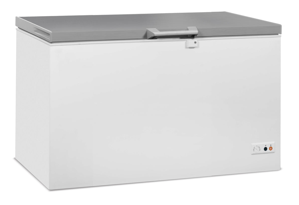 Combisteel Tiefkühltruhe 407 L mit Edelstahldeckel für Gastronomie